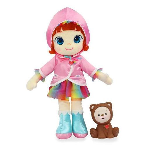 RAINBOW RUBY Poupée Ruby 30 cm en tissu avec figurine Choco - 89038 - 3 ans et + - Photo n°2; ?>