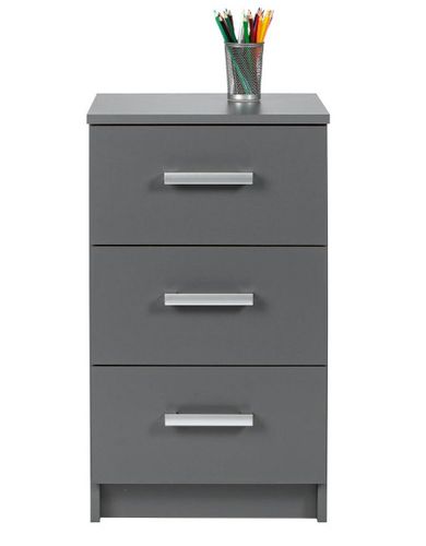 Rangement 3 tiroirs gris graphite Reta 41 cm - Photo n°2; ?>