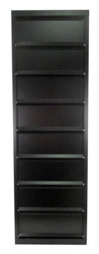 Rangement de bureau 8 tiroirs à clapets métal noir Kazy H 135 cm - Photo n°3; ?>