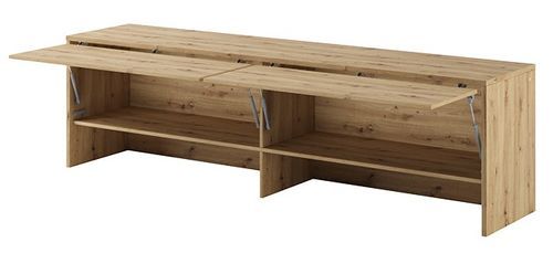 Rangement pour lit escamotable horizontal 140 chêne artisan Noby 211 cm - Photo n°2; ?>