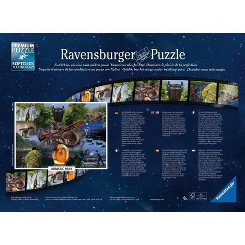 Ravensburger - Puzzle 1000 pieces - Jurassic Park - Photo n°3; ?>