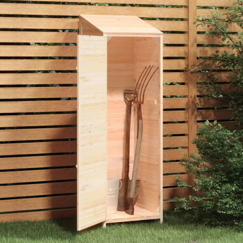 Remise de jardin 55x52x174,5 cm Bois de sapin solide - Photo n°3; ?>