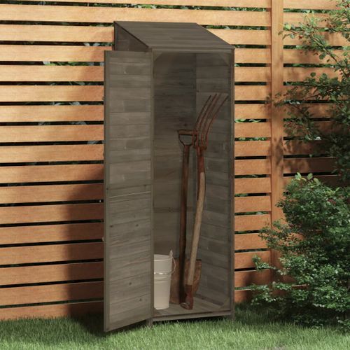 Remise de jardin Anthracite 55x52x174,5 cm Bois de sapin solide - Photo n°3; ?>