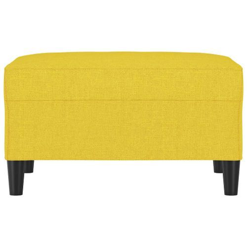 Repose-pied Jaune clair 70x55x41 cm Tissu - Photo n°3; ?>