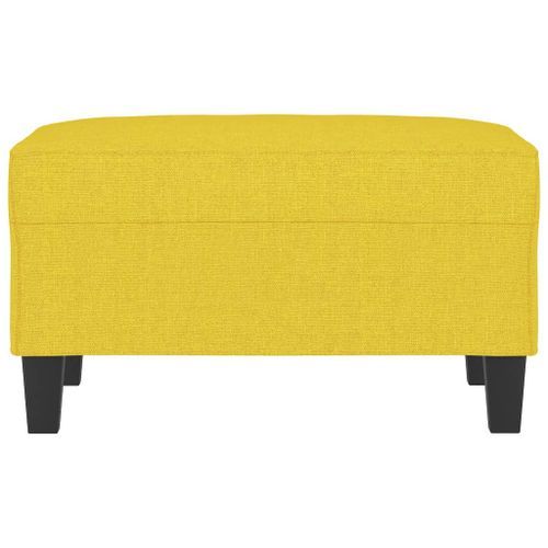 Repose-pied Jaune clair 70x55x41 cm Tissu - Photo n°3; ?>