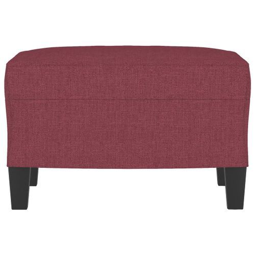 Repose-pied Rouge bordeaux 60x50x41 cm Tissu - Photo n°3; ?>