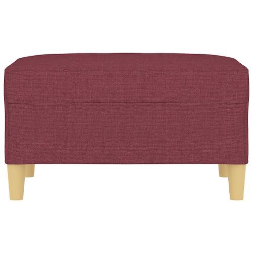 Repose-pied Rouge bordeaux 70x55x41 cm Tissu - Photo n°3; ?>