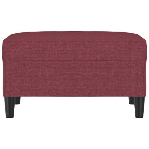 Repose-pied Rouge bordeaux 70x55x41 cm Tissu - Photo n°3; ?>