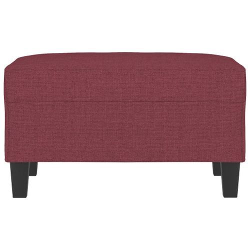 Repose-pied Rouge bordeaux 70x55x41 cm Tissu - Photo n°3; ?>