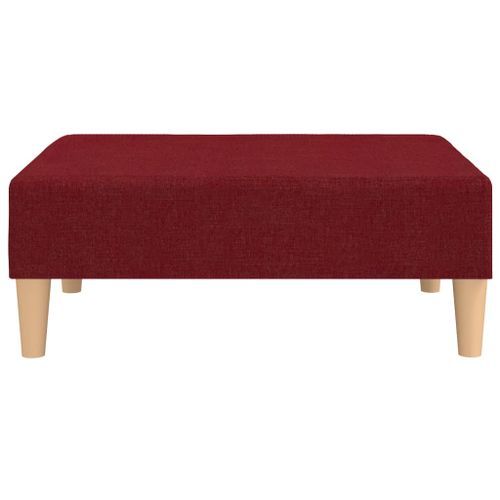 Repose-pied Rouge bordeaux 78x56x32 cm Tissu 4 - Photo n°2; ?>