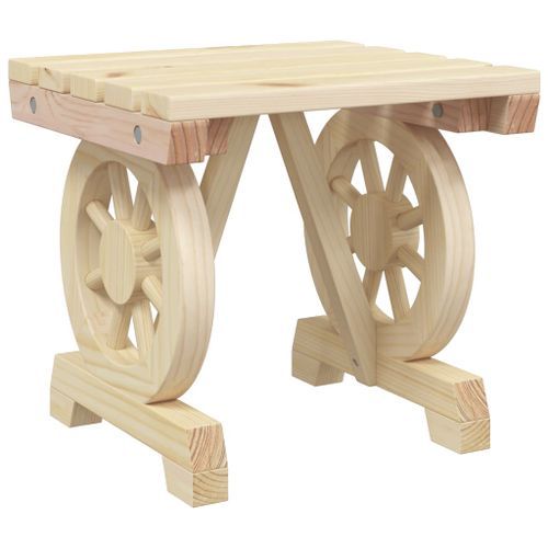 Repose-pieds de jardin 2 pcs bois de sapin massif - Photo n°3; ?>