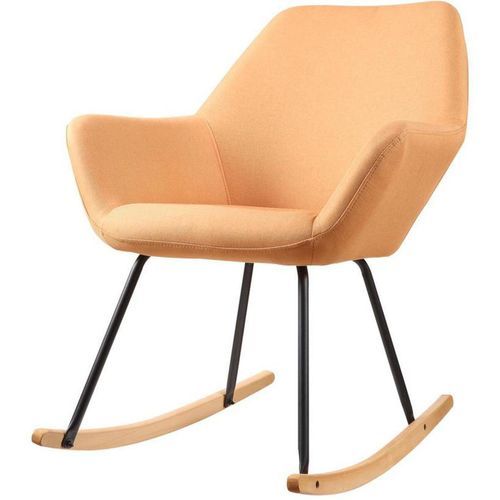 Rocking chair tissu orange Nartha - Photo n°2; ?>
