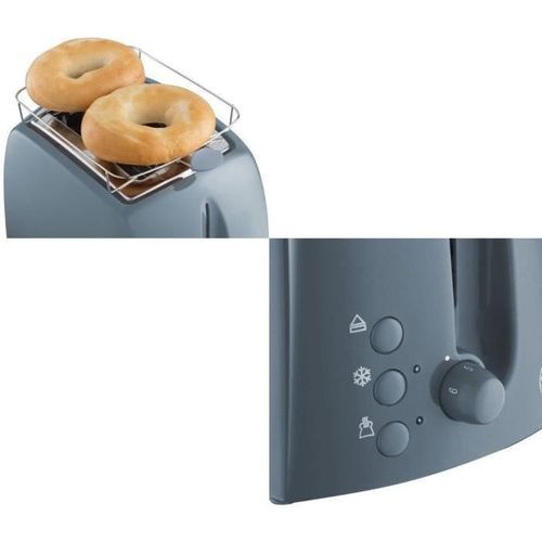 Russell Hobbs 21644-56 Toaster Grille-Pain Texture Fentes Larges - Gris - Photo n°2; ?>