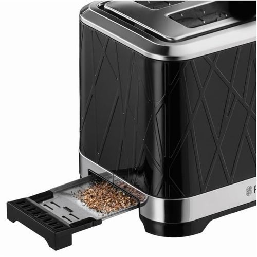 Russell Hobbs 28091-56 Toaster Grille-Pain Structure, Lift'n Look, Fentes XL, Cuisson Ajustable, Réchauffe Viennoiseries - Noir - Photo n°3; ?>
