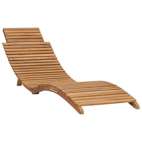 Salon de jardin pliable 3 pcs Bois de teck solide - Photo n°3; ?>