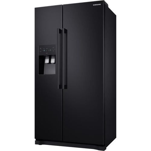 SAMSUNG RS50N3503BC-Réfrigérateur américain-501 L (357 + 144 L)-Froid ventilé-A+-L 91,2 x H 178,9 cm-Noir - Photo n°2; ?>