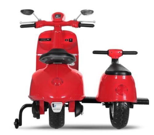Scooter électrique 2 sièges Rouge - Photo n°3; ?>