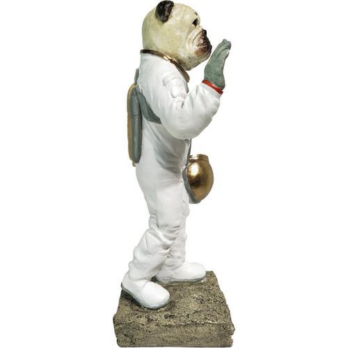 Sculpture chien astronaute polyrésine blanche Spacie - Photo n°2; ?>