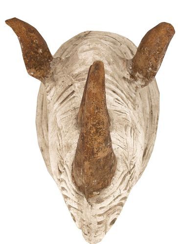 Sculpture rhinocéros résine ivoire vieilli Pablo - Photo n°2; ?>