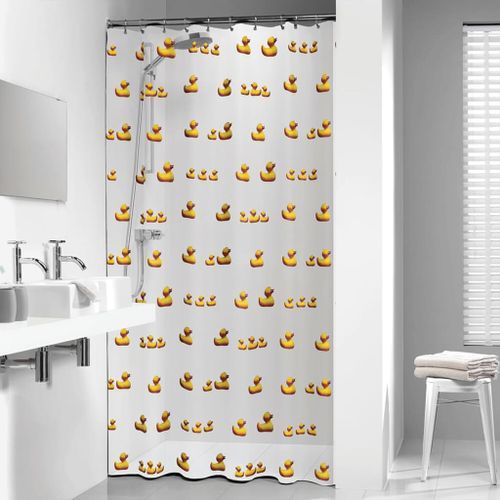 Sealskin Rideau de douche Duckling 180x200 cm Jaune - Photo n°2; ?>