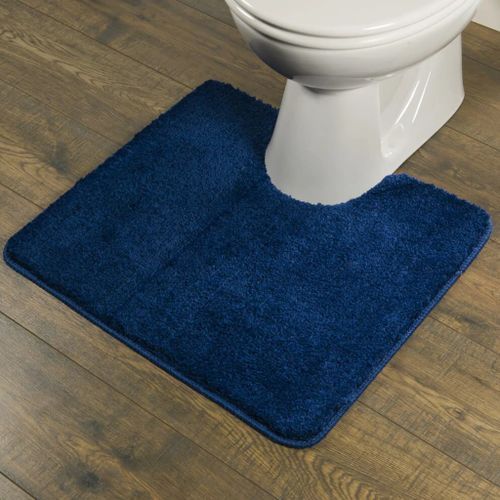 Sealskin Tapis de toilette Angora 55x60 cm Bleu - Photo n°2; ?>