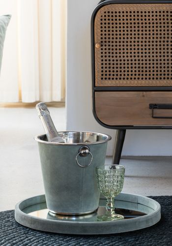 Seau à Glace Rond Cuir Vert Tizy D 21.5 Cm 6 Seau à glace rond cuir vert Tizy D 21.5 cm - Photo n°2; ?>