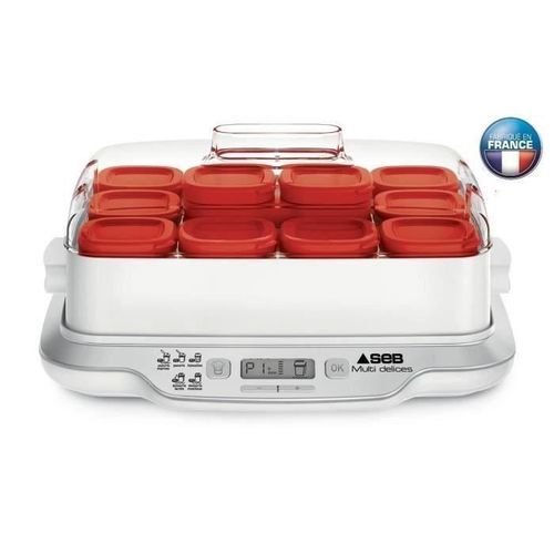 SEB YG661500 Yaourtiere Multidélices Express 12 pots rouges - Photo n°2; ?>