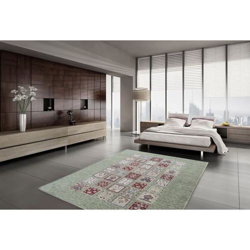 SERENA Tapis Pakkar intérieur 200x290cm Vert - Photo n°2; ?>