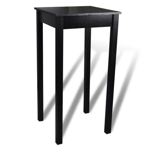 Set de 1 table de bar et 2 tabourets noir - Photo n°2; ?>