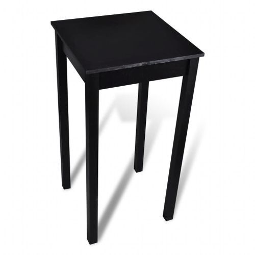 Set de 1 table de bar et 2 tabourets noir - Photo n°3; ?>