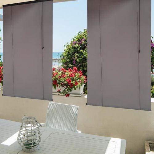 Set de 2 écrans latéraux 140x200cm gris anthracite - Photo n°2; ?>