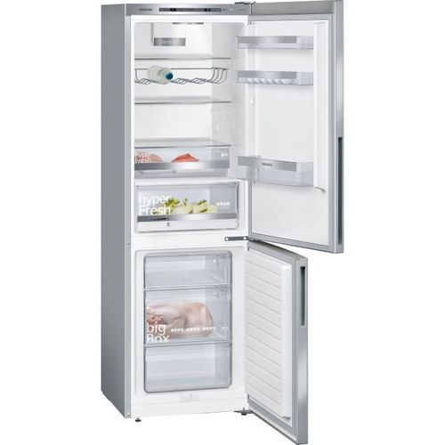 SIEMENS - Réfrigérateur combiné pose-libre IQ500 inox-easyclean -Vol.total: 308l - réfrigérateur: 214l -congélateur: 94l - Low frost - Photo n°2; ?>