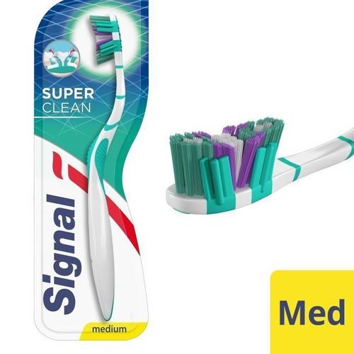 SIGNAL Lot de 12 Brosses a dents Manuelle Medium Super Clean - Photo n°2; ?>