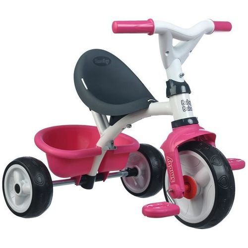 SMOBY Tricycle Baby Balade Roues Silencieuses Rose - Photo n°3; ?>