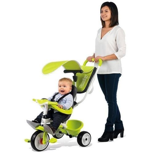 SMOBY Tricycle Baby Balade Roues Silencieuses Vert - Photo n°3; ?>