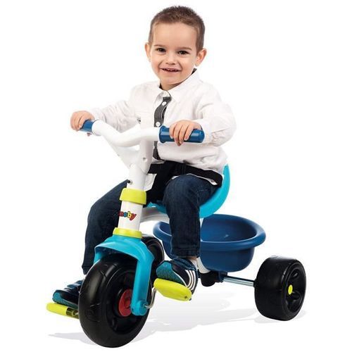 SMOBY Tricycle Enfant Evolutif Be Fun Bleu - Photo n°3; ?>