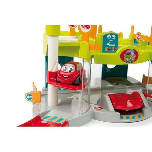 SMOBY Vroom Planet Premier Garage + Voiture/Hélico - Photo n°3; ?>