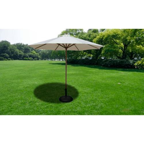 Socle de parasol 30 kg Acier noir et ciment - Photo n°2; ?>