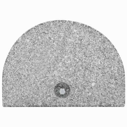 Socle de parasol Granite courbe 10 kg Gris - Photo n°3; ?>