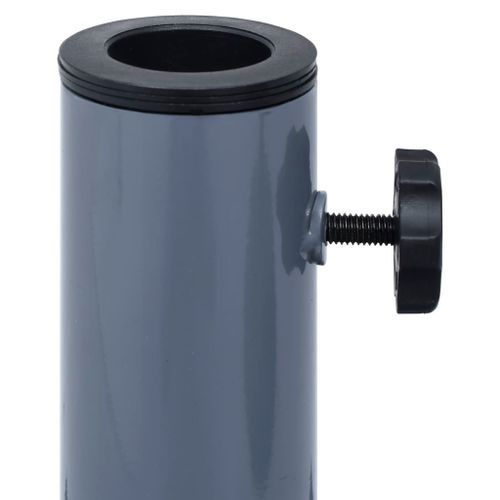Socle de parasol Gris foncé Acier Carré 17 kg - Photo n°3; ?>