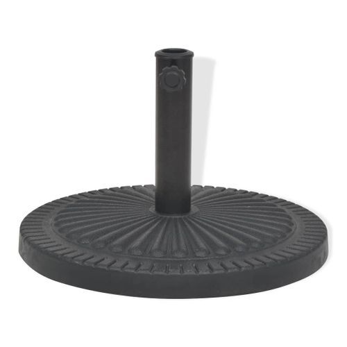 Socle de parasol Résine Rond Noir 14 kg - Photo n°3; ?>