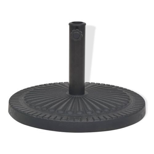 Socle de parasol Résine Rond Noir 29 kg - Photo n°3; ?>