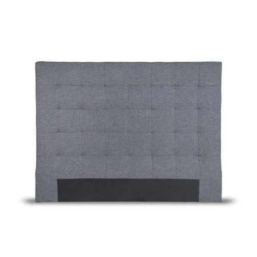SOGNO Tete de lit capitonnée style contemporain - Tissu gris foncé - L 180 cm - Photo n°2; ?>