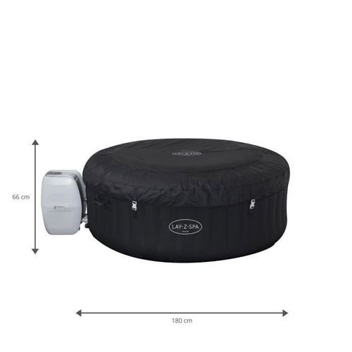 Spa gonflable BESTWAY Lay-Z-Spa Miami - 2 a 4 personnes - Rond - 180 x 66 cm - Photo n°2; ?>