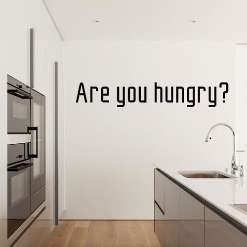 Stickers adhésif mural Are you hungry - 120x20cm - Photo n°2; ?>