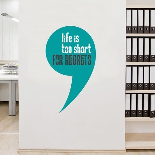 Stickers Adhésif Mural Life Is Too Short - 35x60cm 6 Stickers adhésif mural Life is too short - 35x60cm - Photo n°2; ?>