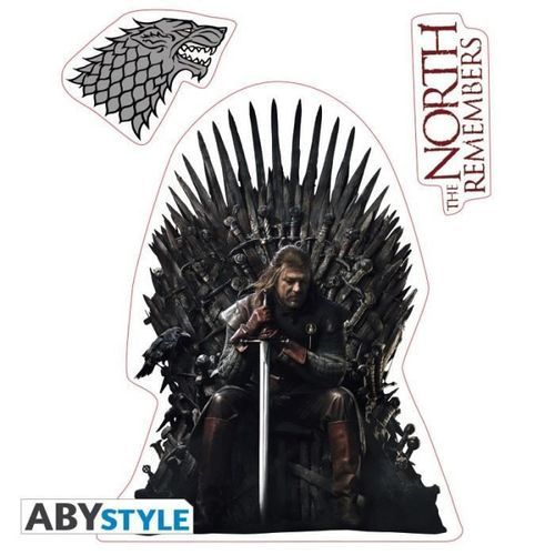 Stickers Game Of Thrones - 6x11cm / 2 planches - Stark / Sigils - ABYstyle - Photo n°2; ?>
