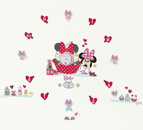 Stickers Horloge Minnie Mouse - Photo n°2; ?>
