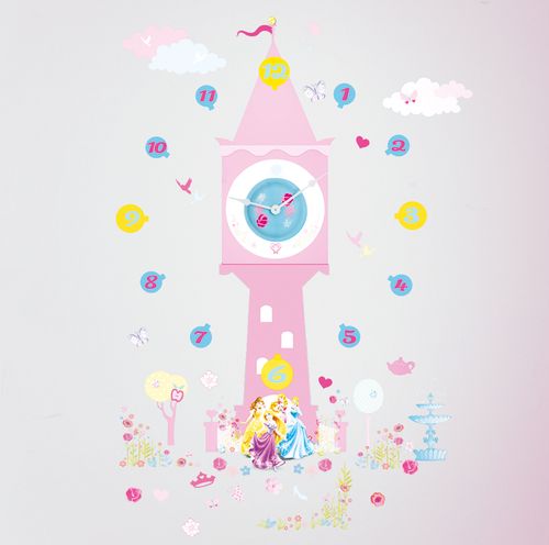 Stickers Horloge Princesse Disney - Photo n°2; ?>