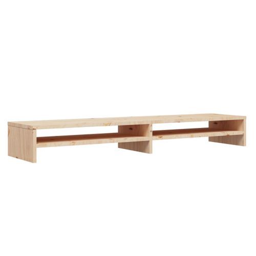 Support de moniteur 100x24x13 cm Bois de pin solide - Photo n°2; ?>